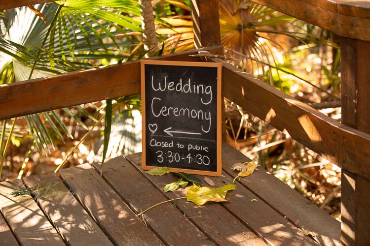 Wedding venue details
