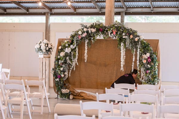 Wedding venue setting
